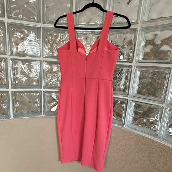 Gorgeous Elisabetta Franchi Peachy Pink Coral Midi Dress Mesh 6 - Picture 2 of 3